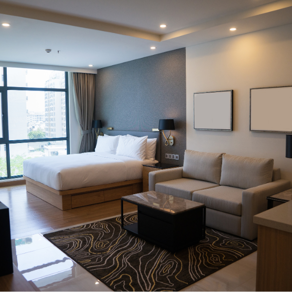 Clean residential building common area