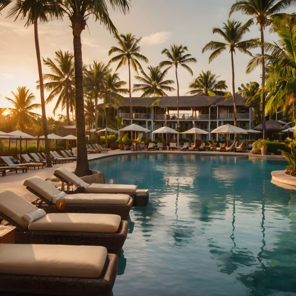Elegant resort and club lounge